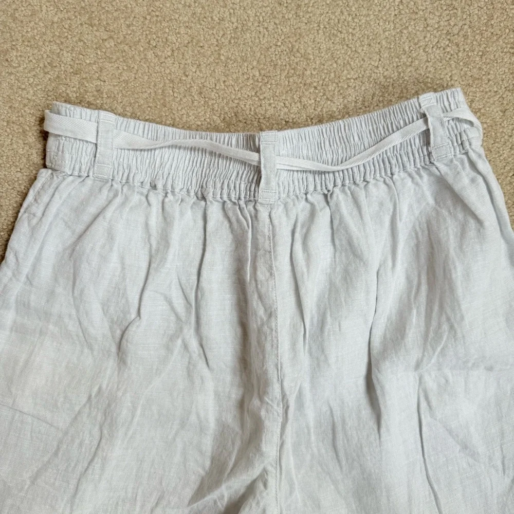 H by Halston Cream Wide Leg Linen Pants Womens Small - Picture 6 of 6